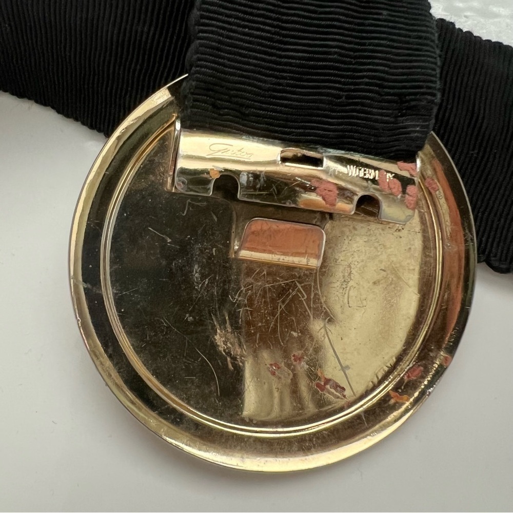Gutos W Germany 1980s Vintage Art Nouveau waist belt, metal buckle,rope detail - Picture 8 of 11